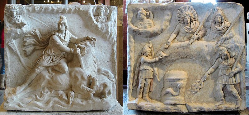 ファイル:Fiano Romano mithraic relief.jpg