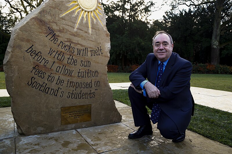 File:First Minister- Tuition fees commitment “writ in stane”.jpg