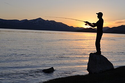 Fishing on Hoten Lake
