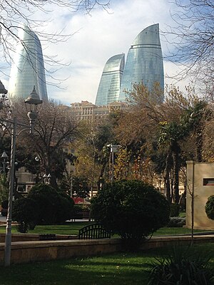 Flame Towers in Baku.jpg