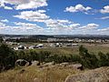 Flooding of the Murrumbidgee River floodplain seen from Rocky Hill.