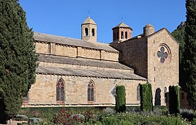 Southwest view of Fontfroide Abbey Church