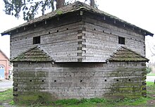 Fort Yamhill blockhouse, in Courthouse Square Park