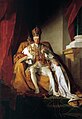 Cesarz Franciszek II/I z koroną cesarską na głowie