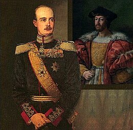 Friedrich Franz II in zijn schilderijengalerij.jpg