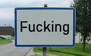 Fucking, Austria, street sign cropped.jpg