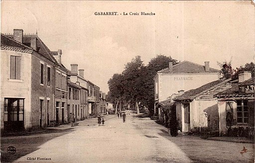 Gabarret (Landes) - La croix blanche