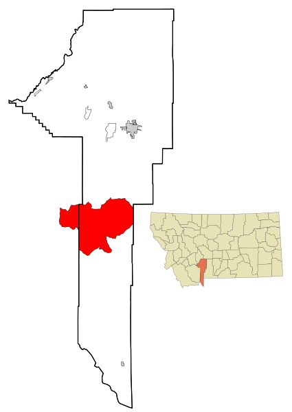 File:Gallatin County Montana Incorporated and Unincorporated areas Big Sky Highlighted.svg