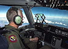 Selva piloting a Boeing C-17 Globemaster III General Paul J. Selva flying Boeing C-17.jpg
