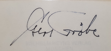 Gert Fröbe, signature v.  30 octobre 1987, Hambourg