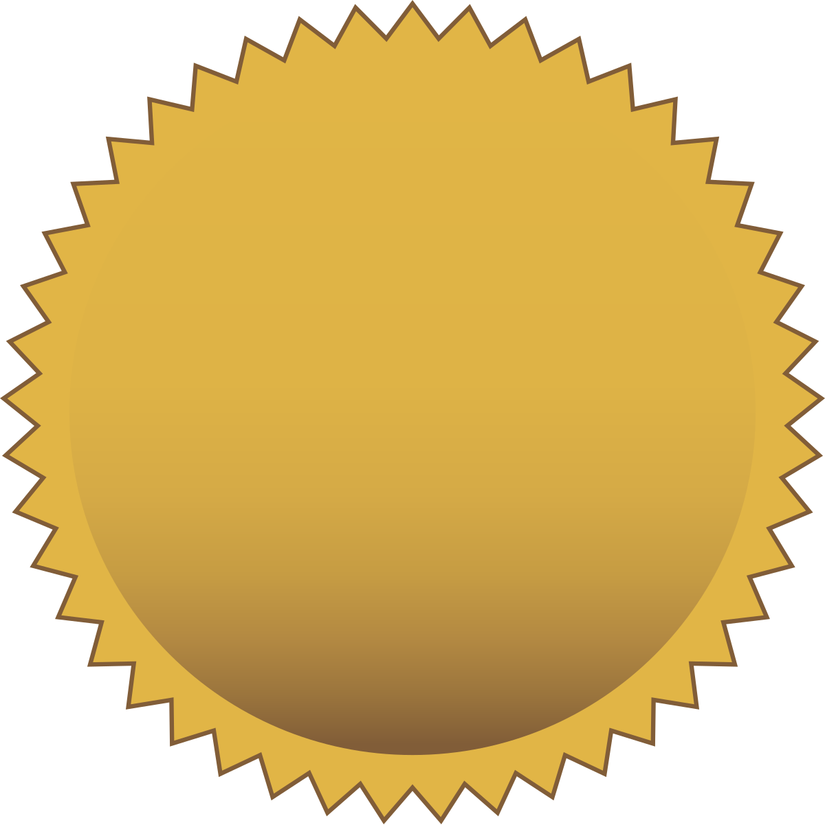 gold seal clipart