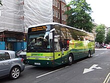 Green Line Van Hool bodied VDL SB4000 in London in May 2011 Green Line coach, Baker Street, London - DSCF0468.JPG