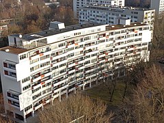 Okrągła konstrukcja fasady w Großen Tiergarten, Berlin