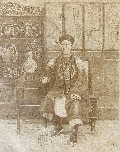 Portrait of Emperor Guangxu. Illustration.