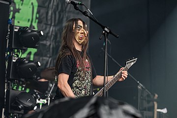 Guitarist Joachim Proll in 2017. Gut Party.San Metal Open Air 2017 06.jpg