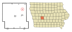 Location of Yale, Iowa