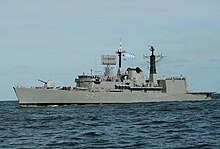 HMS Manchester D 95 Sheffield class Type 42 Guided Missile Destroyer Royal  Navy