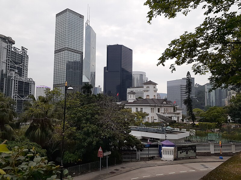 File:HK ML 香港半山區 Mid-levels 上亞厘畢道 1-3 Upper Albert Road yellow buildings April 2020 SS2 07.jpg