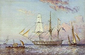 illustration de HMS Rattlesnake (1822)