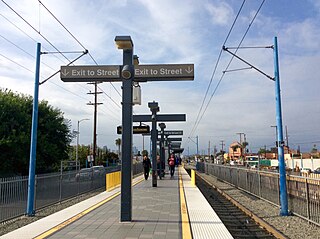 Vernon station Los Angeles Metro Rail station