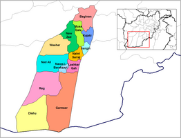 Kaart van Helmand
