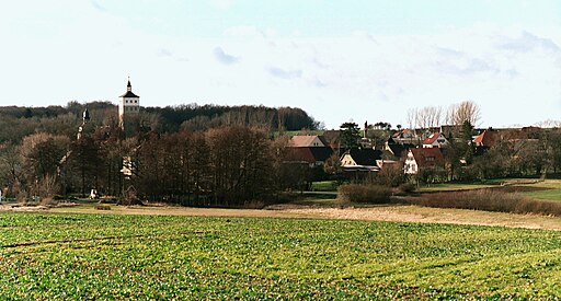 Heuckewalde (Gutenborn), view to the village