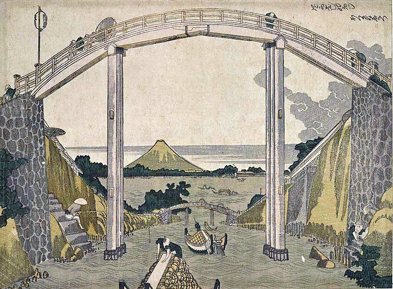 File:Hokusai Mt.Fuji from high Bridge(たかはしのふじ).jpg