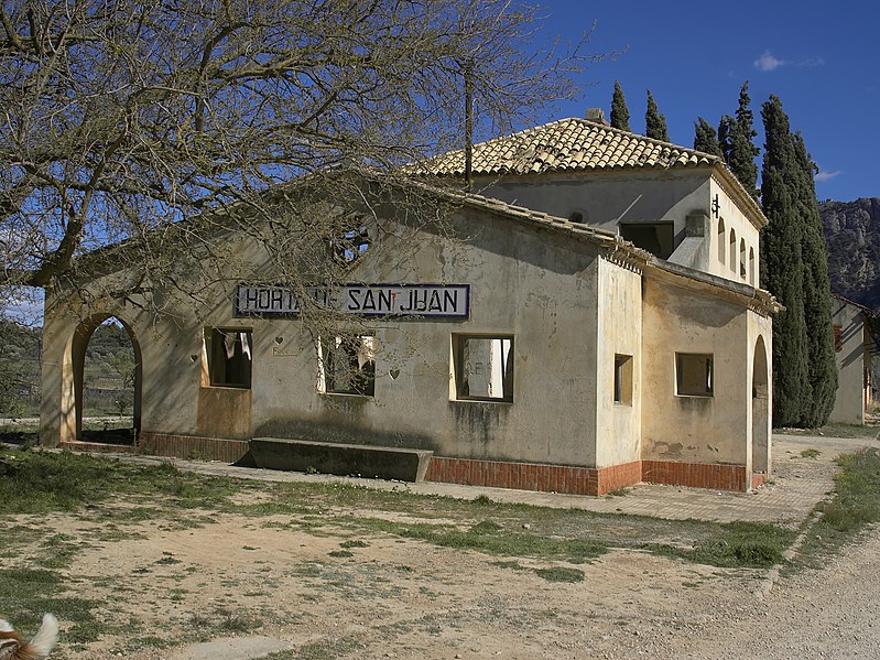 File:Horta de Sant Joan - old railway station.jpg