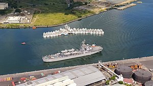 INS Shardul (L16) at Port Luis, Mauritius.jpg