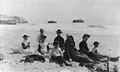 Ida Bangs Judkins, Edith Judkins, John Roby Judkins, and other people sitting on a beach, 1888-1895 (PORTRAITS 2020).jpg