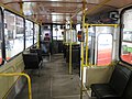 Interior autobuz Ikarus 280 ca și cele folosite în Baia Mare.