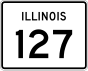 Marqueur de la route 127 de l'Illinois