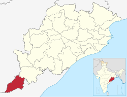 Location in Odisha