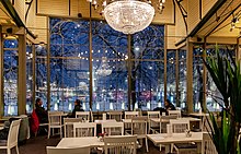 Interior of the restaurant Interior of Esplanadikappeli restaurant in Helsinki, Finland, 2021 January.jpg