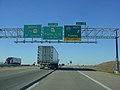 Interstate 29 & US 71 North at Exit 17, Interstate 435 South, Topeka exit (2002).jpg