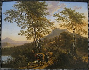 Italian Landscape with Peasants