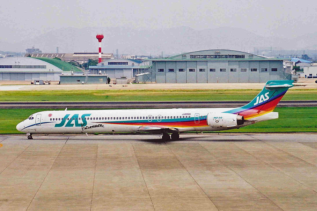 File:JA8065 MD-90-30 JAS Japan Air System NGO 08JUL01 