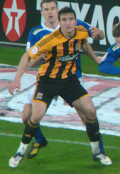 Hobbs playing for Hull City in 2012 Jack Hobbs 1.png