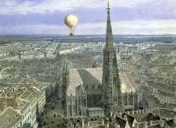 Watercolor by Jakob Alt, 1847