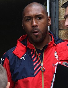 Jason Brown, entraîneur des gardiens d'Arsenal Ladies Vs Notts County (20054335525) (rognée).jpg