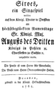 Johann Adolph Hasse - Siroe re di Persia - tysk titelside til librettoen - Dresden 1763.png