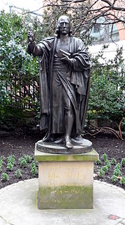 Statue of John Wesley, St Pauls Churchyard statue in St Pauls Churchyard, London