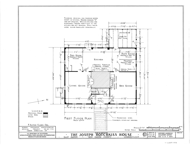 File:Joseph Hotchkiss House, North High Street, East Haven, New Haven County, CT HABS CONN,5-HAVE,3- (sheet 4 of 7).png