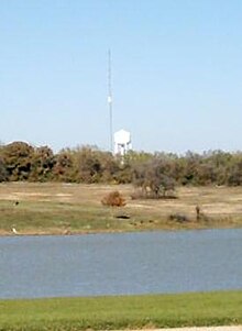 View of KJCR transmission tower taken from N. Old Betsy Road KJCR tower.jpg