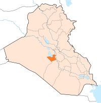 Location of Karbala Governorate