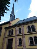 Individual features of the above-mentioned aggregate: Church with furnishings, two tombs, a grave slab and war memorial for the fallen of the First World War (see also aggregate 09300262)