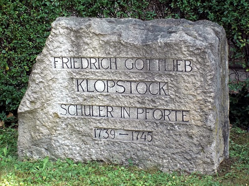 Friedrich Gottlieb Klopstock 800px-Klopstock-Gedenkstein_in_Schulpforte