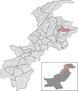 Kolar-Palas District (red) in Khyber Pakhtunkhwa