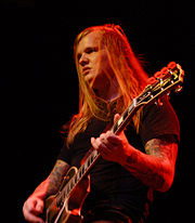 Kyle Shutt was the only band member besides Cronise credited for songwriting on Warp Riders. KyleShuttOfTheSword (cropped).jpg