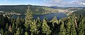 Lac de Gerardmer - gesehen vom Aussichtsturm Observatoire de Merelle